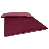 WENDE-BETTDECKENBEZUG Doubleface reines Leinen rose/merlot 135/200 cm - Altrosa/Dunkelrot, Naturmaterialien (135/200cm) - beties Heimtextil