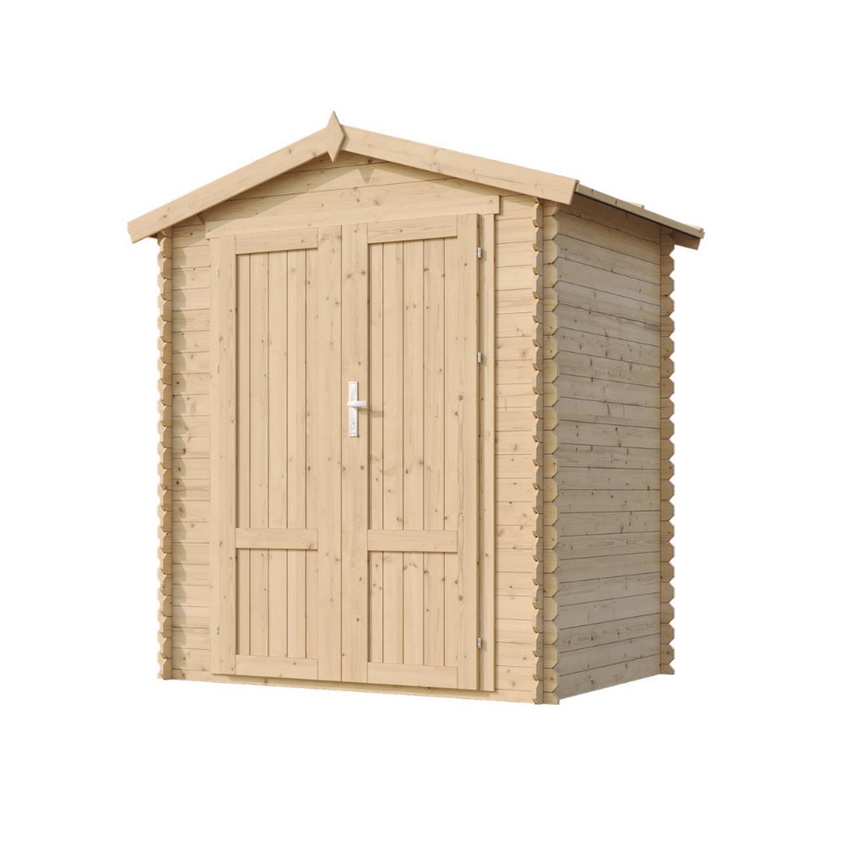 GARTENHAUS HOLZ M367F1 1,98 m² - Naturfarben, Holz (196/218/136cm) - Timbela