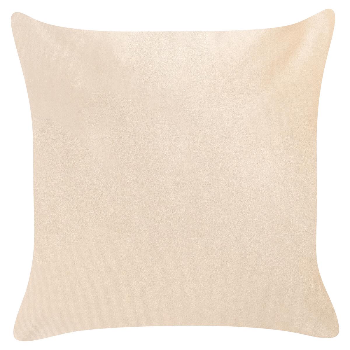 DEKOKISSEN 2er-Set Beige 45/45 cm Talinum - Beige, Textil (45/45cm) - Beliani