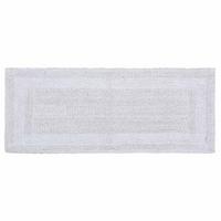 BADEMATTE 40/100 cm, 100% Baumwolle, wendbar - Weiß, Textil (40/100cm) - Homescapes