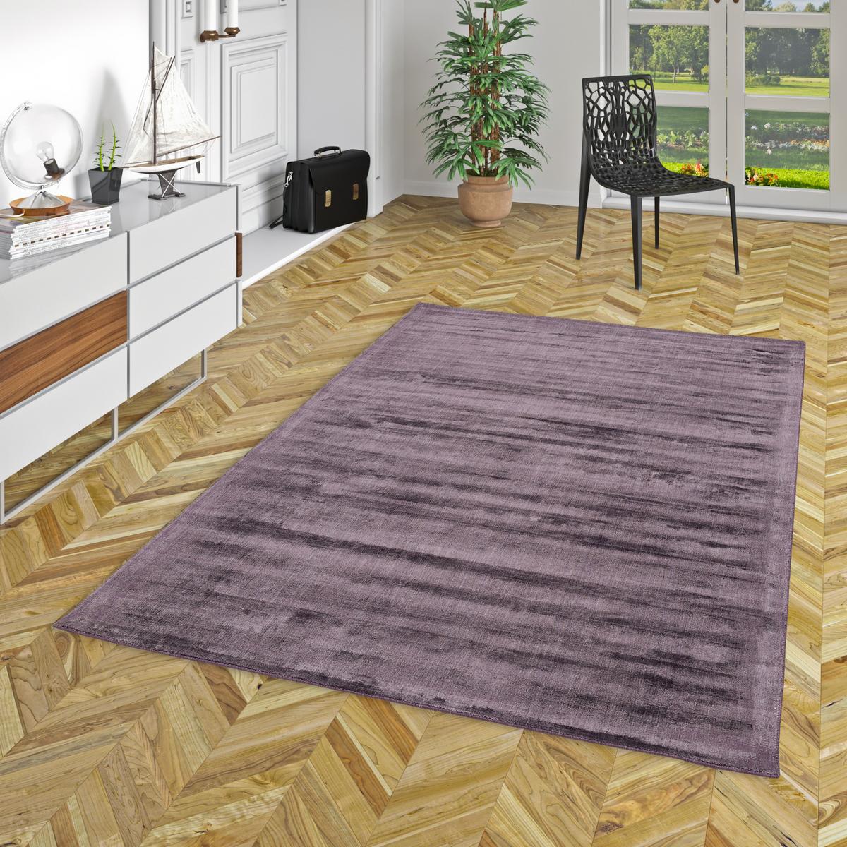 LUXUS DESIGNER TEPPICH ROMA - Lila, Textil (70/300cm) - Pergamon