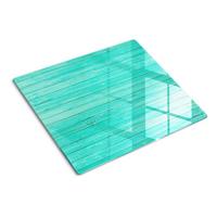 GLASPLATTE 60x52 cm Grüne Bretter - Grün, Glas (60/0.4/52cm) - TULUP
