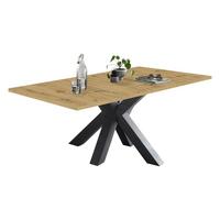 ESSTISCH ausziehbar Ela 1 160 x 90 x 75 Esszimmertisch Graphit/Asteiche - Graphitfarben/Eiche Artisan, Holzwerkstoff (160/90/75cm) - 58aufmkessel