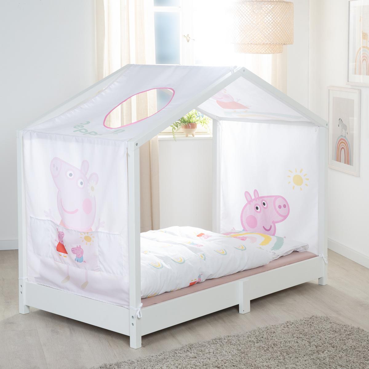 HAUSBETTBEZUG 70 x 140 cm Peppa Pig - Weiß, Kunststoff/Textil (70/140cm) - Roba