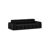 SOFA Darcy - Schwarz, Holzwerkstoff/Textil (303/98/115cm) - Fun Möbel