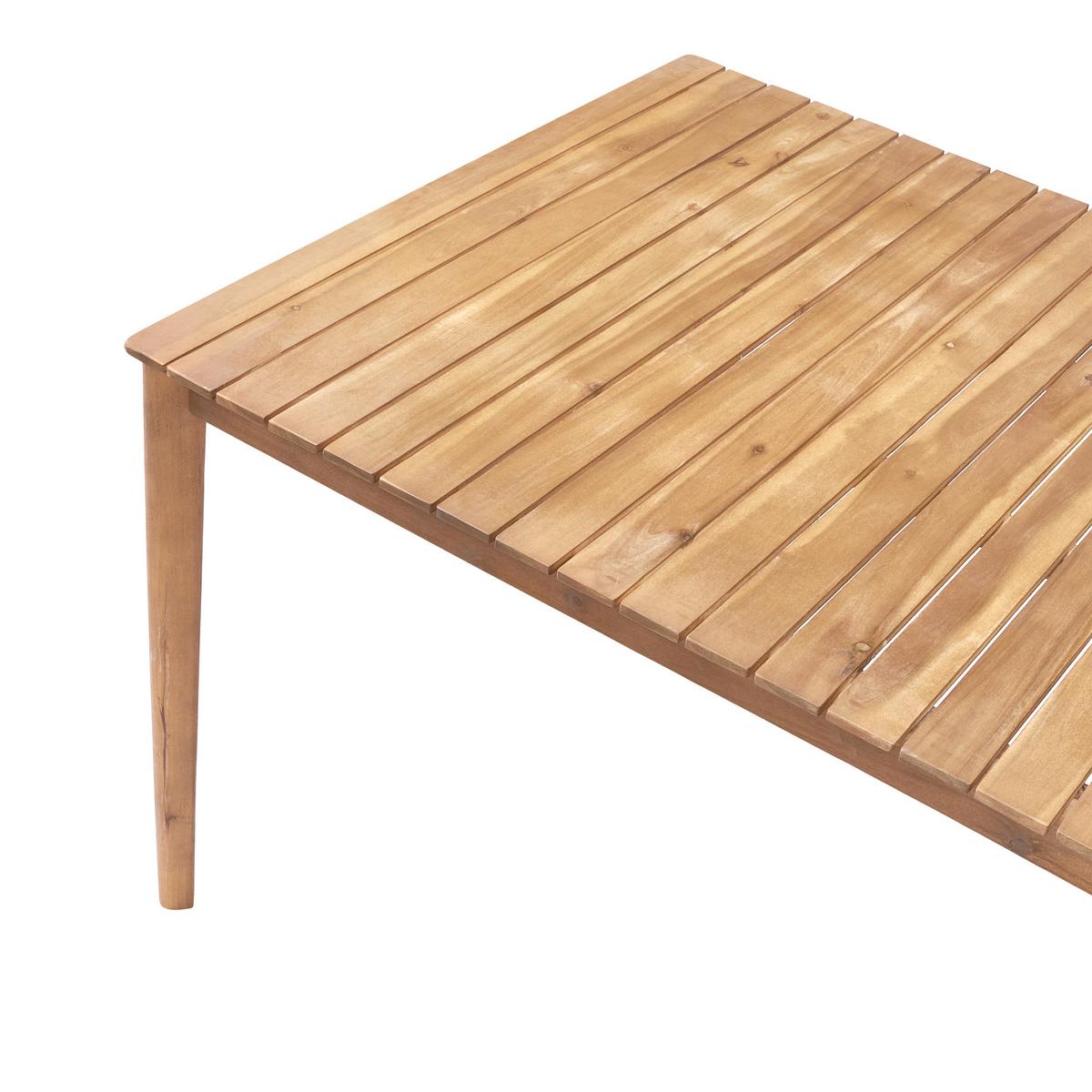 GARTENMÖBEL-SET 6-Sitzer Hellbraun Akazienholz Jaco/Sumirago - Hellbraun, Holz - Beliani