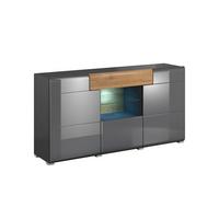 SIDEBOARD Jules Grau und Holz - Grau, Holzwerkstoff (159/82/39cm) - Petits-meubles