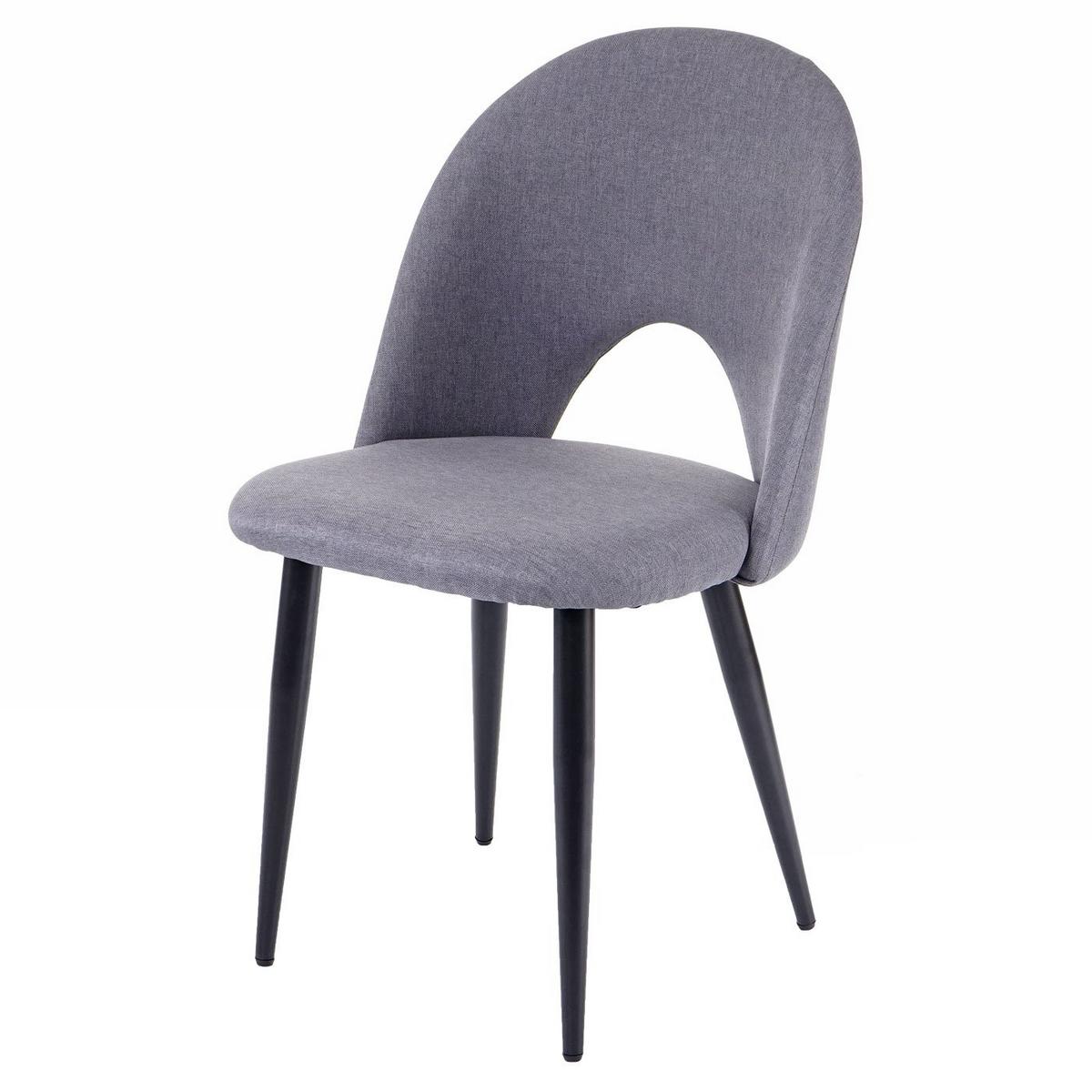 ESSZIMMERSTUHL Grau 2er-Set - Dunkelgrau/Grau, Textil (49/85/53cm) - MCW