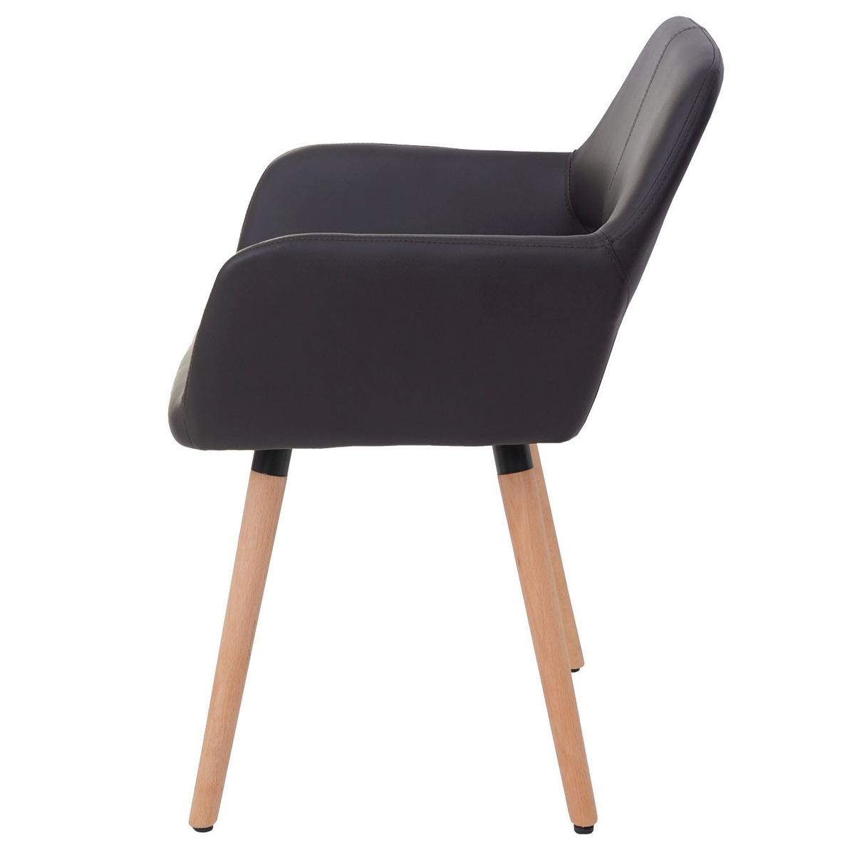 ESSZIMMERSTUHL Anthrazit 6er-Set - Anthrazit/Braun, Textil (56/78/57cm) - MCW