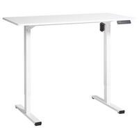 SCHREIBTISCH elektrisch höhenverstellbar 120/60 cm Weiß Tavares - Weiß, Holzwerkstoff/Metall (60/120/75cm) - Beliani