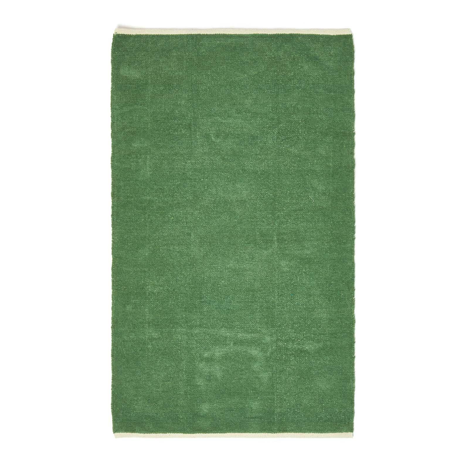 HANDWEBTEPPICH Chenille 110/170 cm - Dunkelgrün, Textil (110/170cm) - Homescapes
