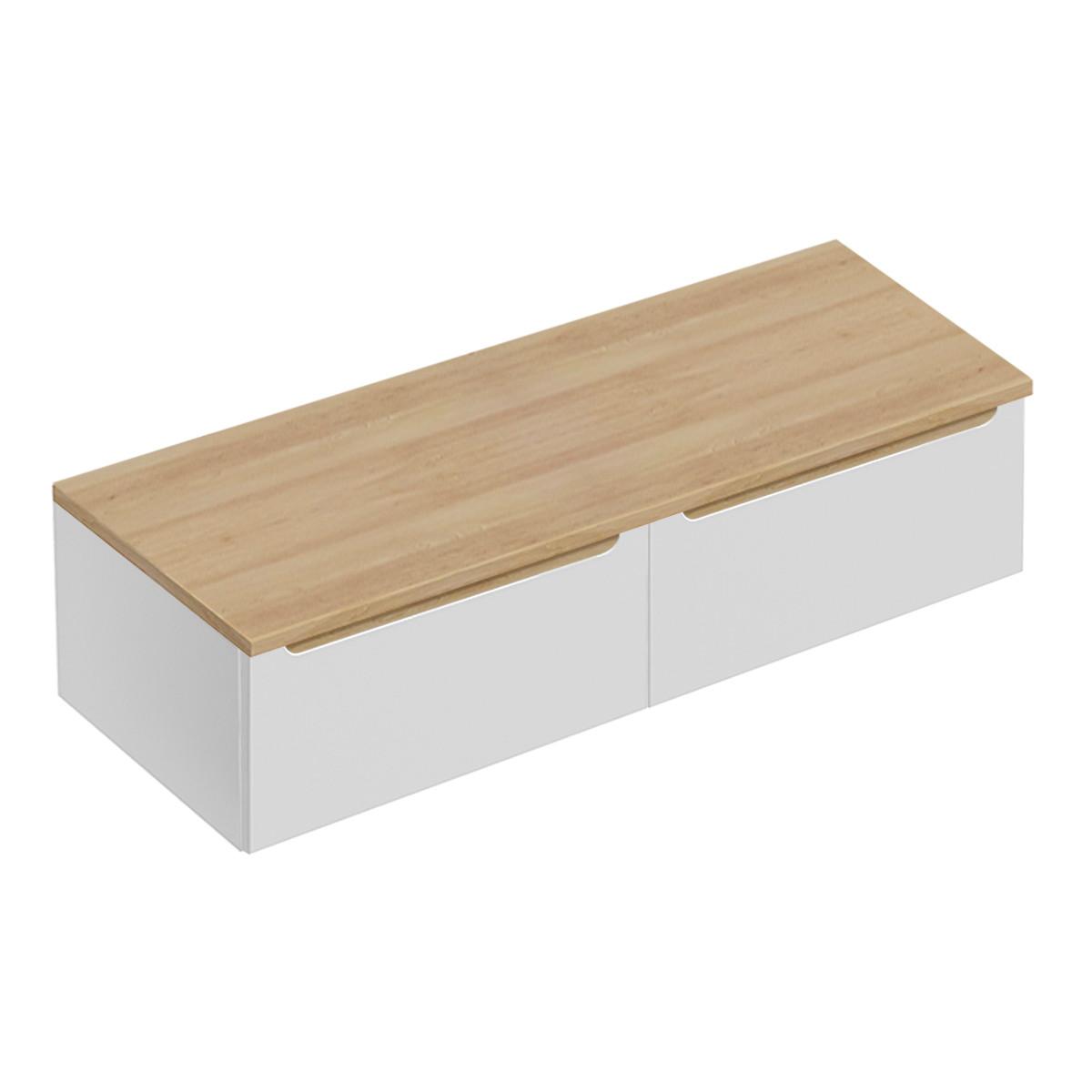 WASCHTISCHUNTERSCHRANK 120cm Livia Weiß - Weiß, Holzwerkstoff (120/32.5/46cm) - Petits-meubles