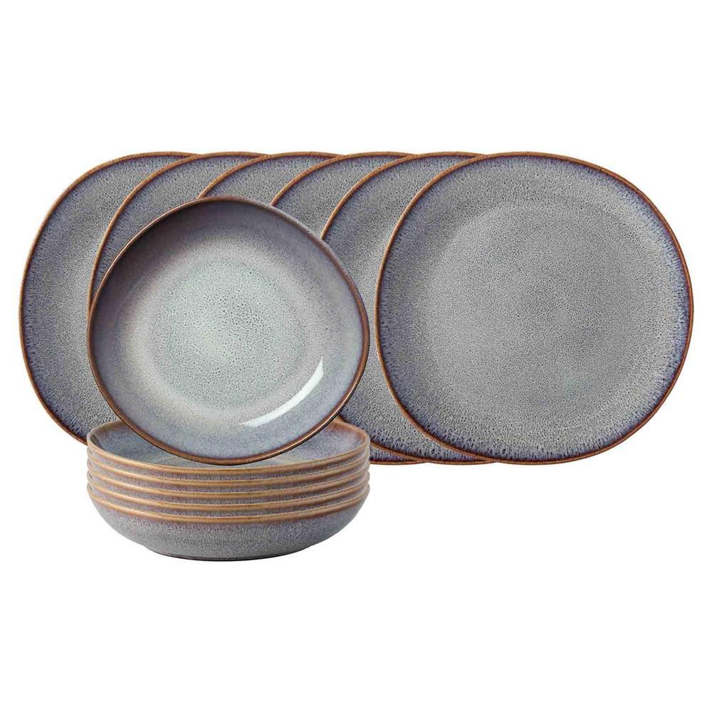 TAFEL-SET Lave Beige 12-tlg. - Beige, Keramik (2/2/2cm) - like.Villeroy & Boch