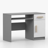 KINDERSCHREIBTISCH Jonas II 08 110 cm, 110/75/50, grau - Grau, Holzwerkstoff (110/75/50cm) - imoebel24