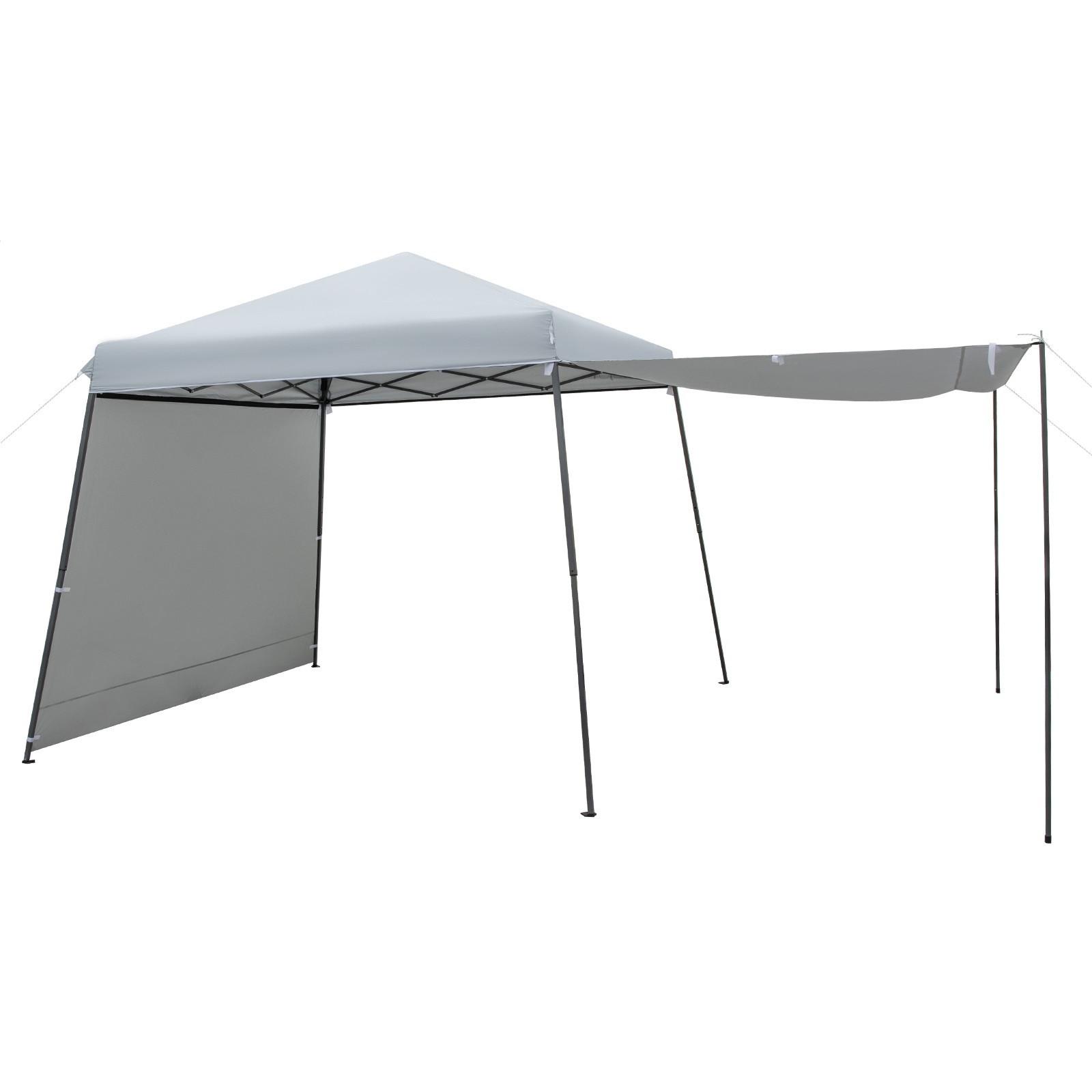 PAVILLON 255cm Grau - Grau, Kunststoff (599/255/300cm) - COSTWAY