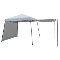 PAVILLON 255cm Grau - Grau, Kunststoff (599/255/300cm) - COSTWAY