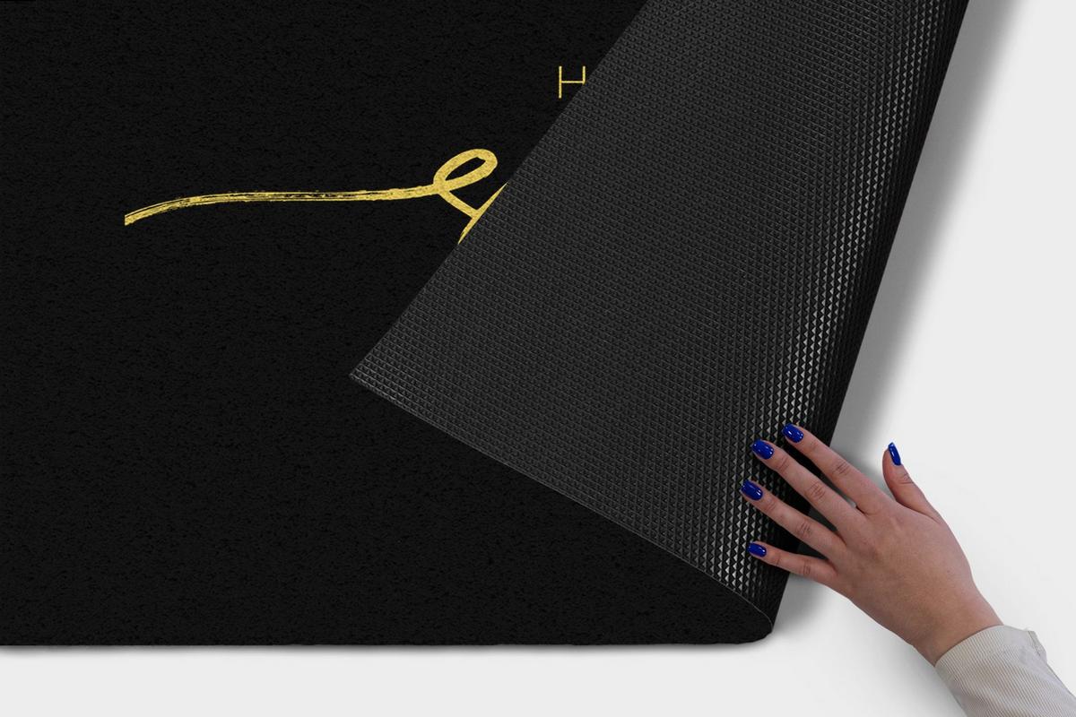 FUSSMATTE 150 x 100 cm Sweet Home - Gelb/Schwarz, Textil (150/100cm) - TULUP