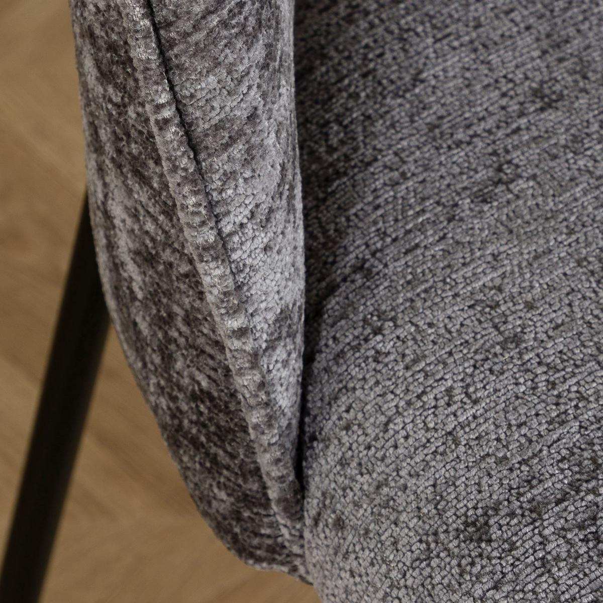 ESSZIMMERSTÜHLE SERENA 2er-Set grau - Grau, Textil (46/83/53cm) - IDIMEX