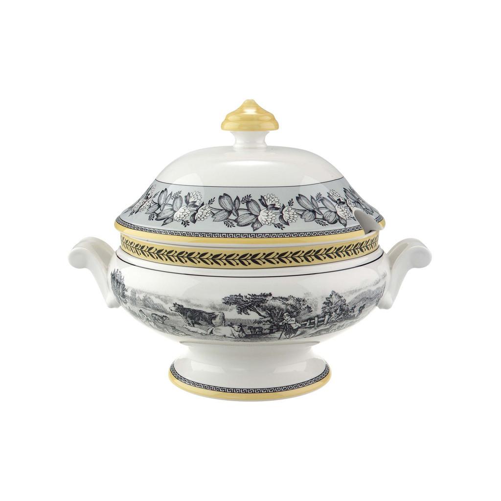 SCHÜSSEL MIT DECKEL Audun Ferme bunt 2 l - Multicolor, Keramik (1cm) - Villeroy & Boch