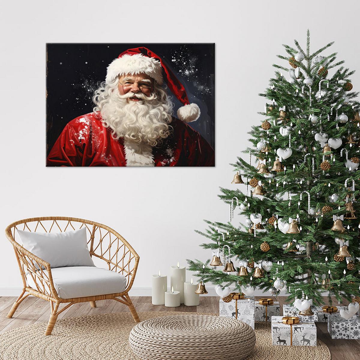 LEINWANDBILD Weihnachten 60x40cm - Rot, Textil (60/40cm) - Feeby