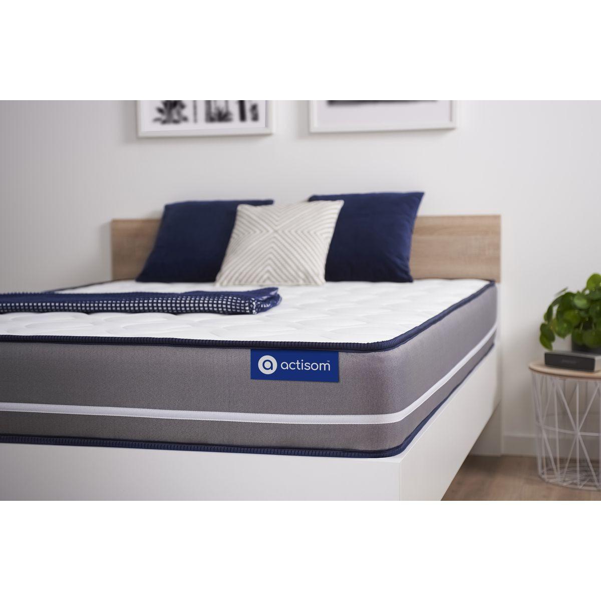 MATRATZE Actilatex pur Latex und Memory-Schaum 80 x 200 cm h3 - Weiß, Textil (80/200cm) - ACTISOM