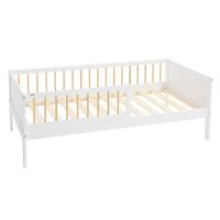 KINDERBETT 80x160 cm Weiß/Natur - Multicolor, Holz (80/160cm) - ML-DESIGN