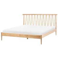 BETT mit Lattenrost 180/200 Kiefernholz Hellbraun Urdos - Hellbraun, Holz (180/200cm) - Beliani