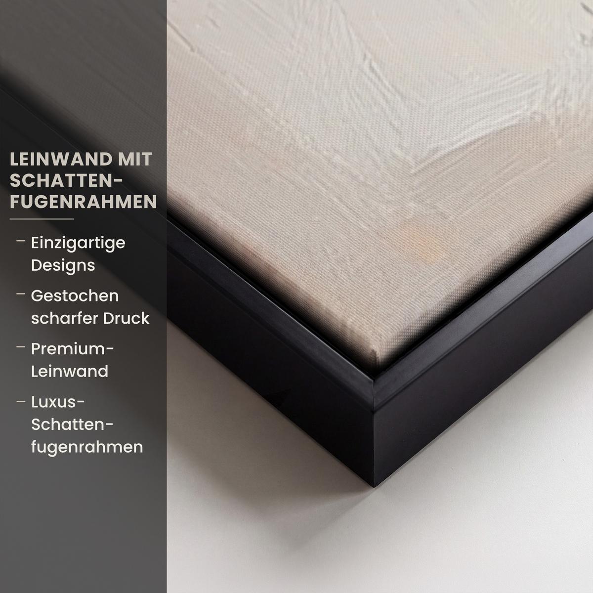 LEINWAND Bilder mit Rahmen - Korb - Eier - Rosa - 90x90 - Beige, Textil (90/90cm) - MuchoWow