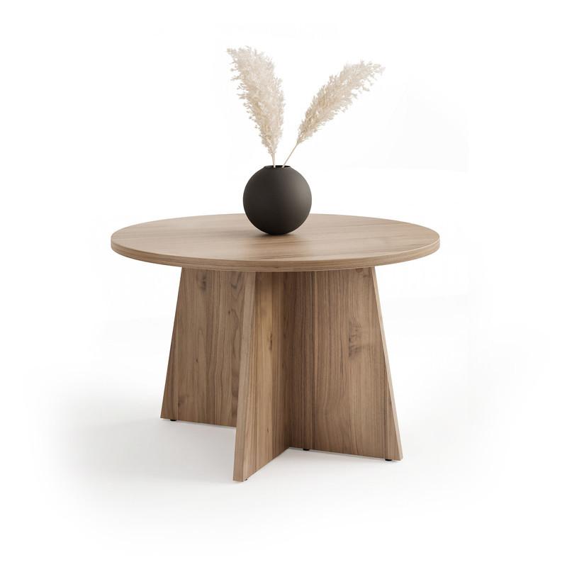 COUCHTISCH BELLAGIO 75/47 cm runden, Kaschmir/Nussbaum - Kaschmir, Holzwerkstoff (75/75/47cm) - Idohome