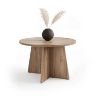 COUCHTISCH BELLAGIO 75/47 cm runden, Kaschmir/Nussbaum - Kaschmir, Holzwerkstoff (75/75/47cm) - Idohome