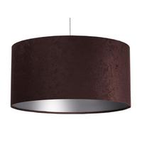 HÄNGELEUCHTE Silber 50/25 cm - Silberfarben/Braun, Kunststoff (50/0.8/25cm) - ONZENO