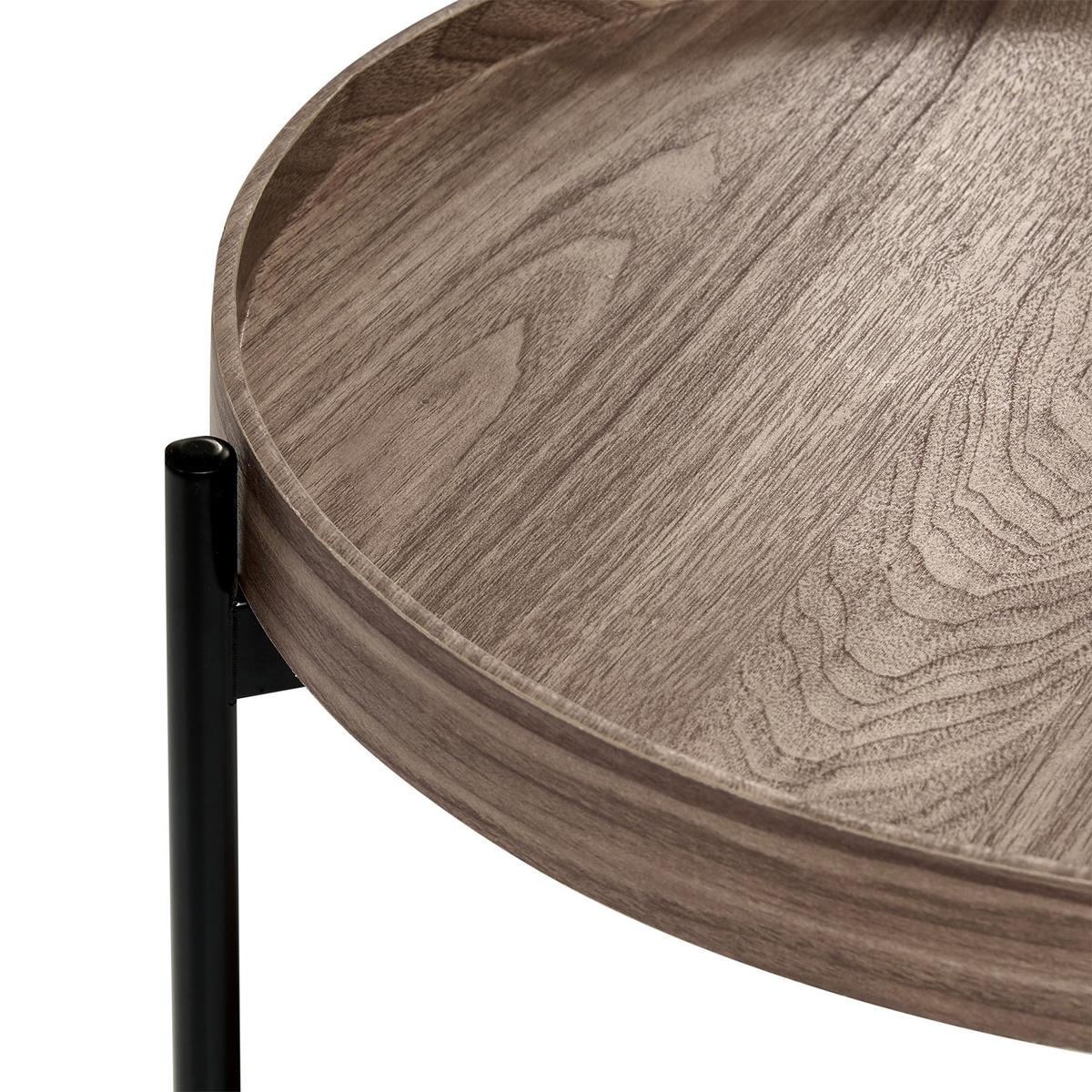 BEISTELLTISCH Dunkelbraun Lander - Braun, Holzwerkstoff (49/49/54cm) - Beliani