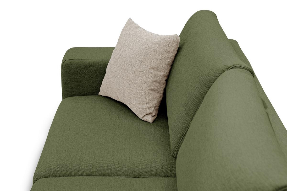 ECKSOFA OTTO 4-Sitzer, grün - Grün, Holzwerkstoff/Textil (279/159cm) - Wozimo