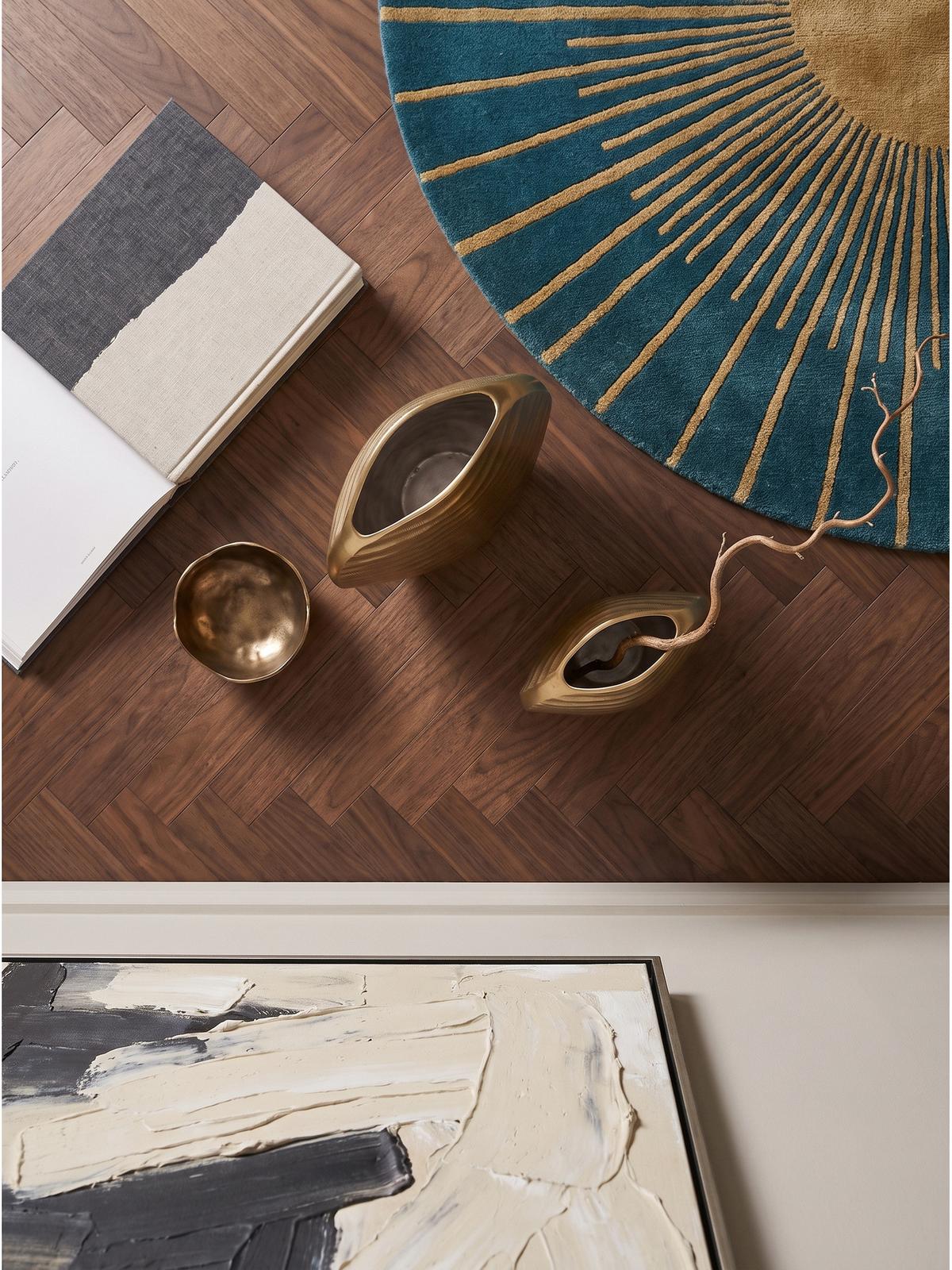 VASEN 2er-Set BERLENGA, Aluminium, handgefertigt, Gold, 26 x 14 x 30,5 cm - Goldfarben, Metall (30.5cm) - KADIMA DESIGN