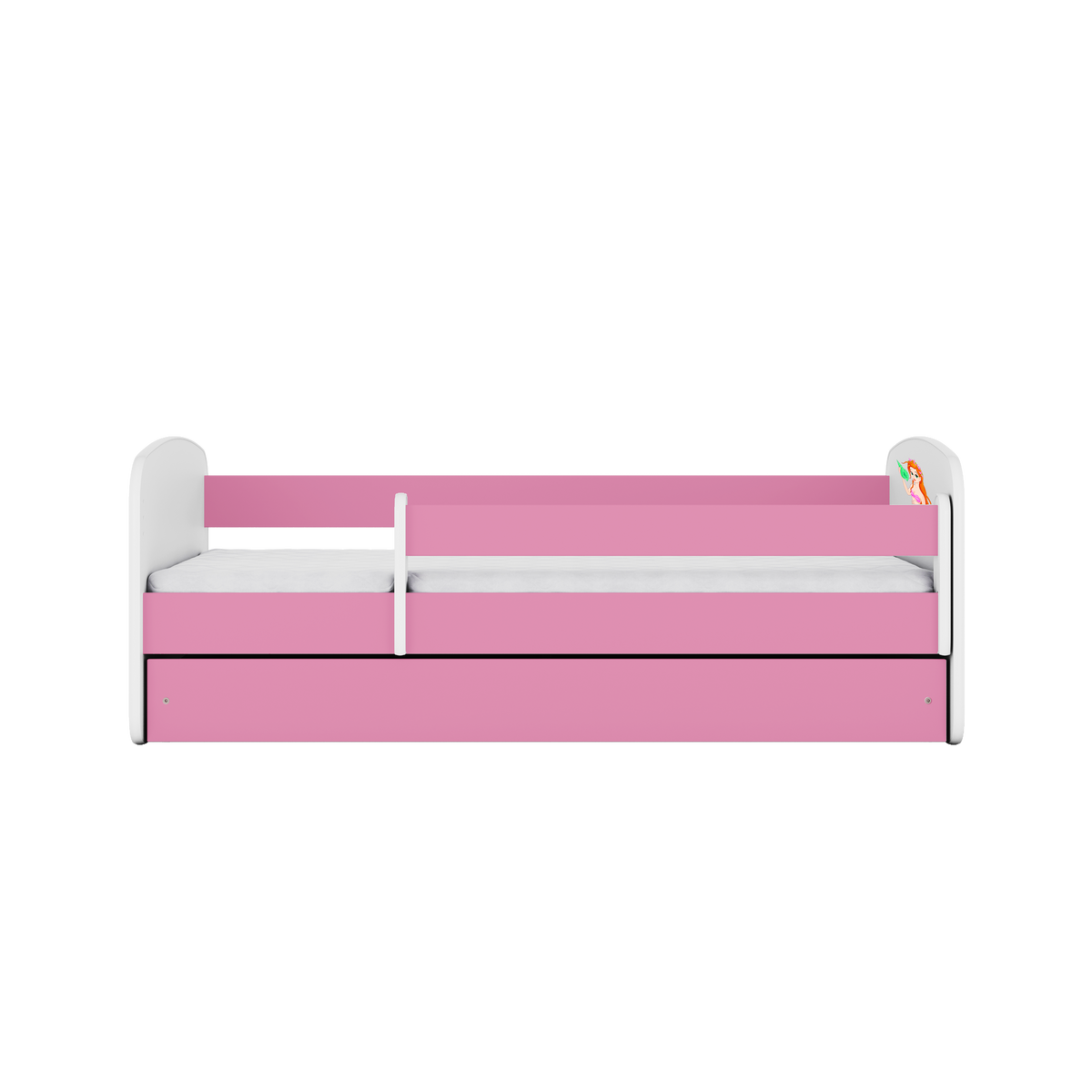 KINDERBETT Meerjungfrau mit Schublade 160/80 90/61/164 - Rosa, Holzwerkstoff (80/160cm) - RAUMHIRSCH FURNITURE