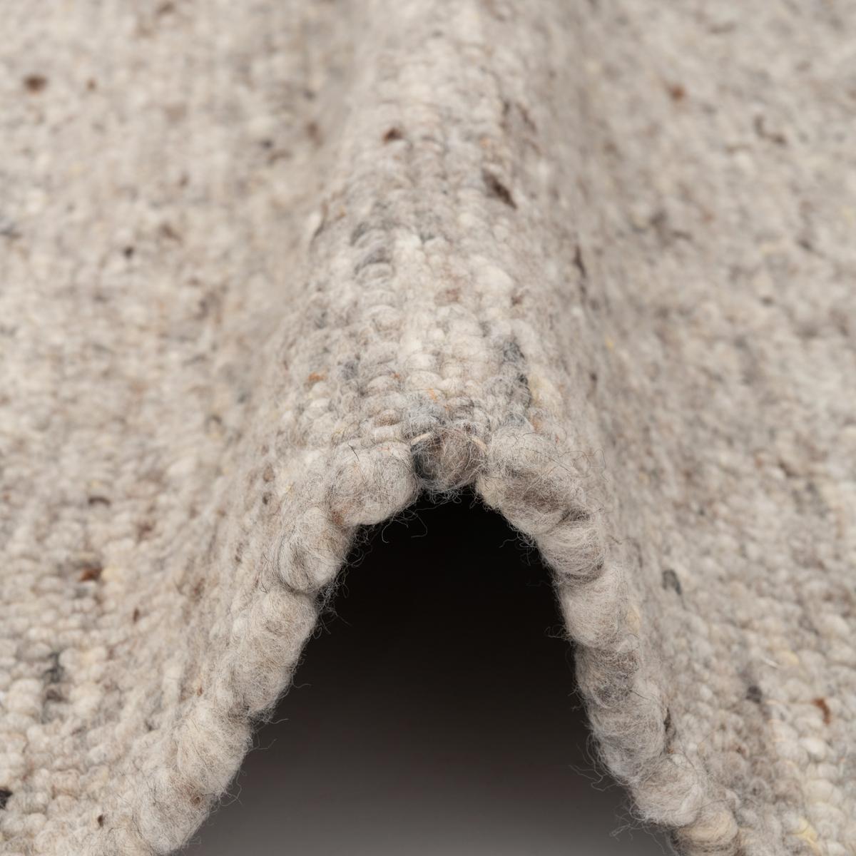 NATUR TEPPICH WOLLE ALASKA MELIERT - Braun, Textil (70/240cm) - Pergamon