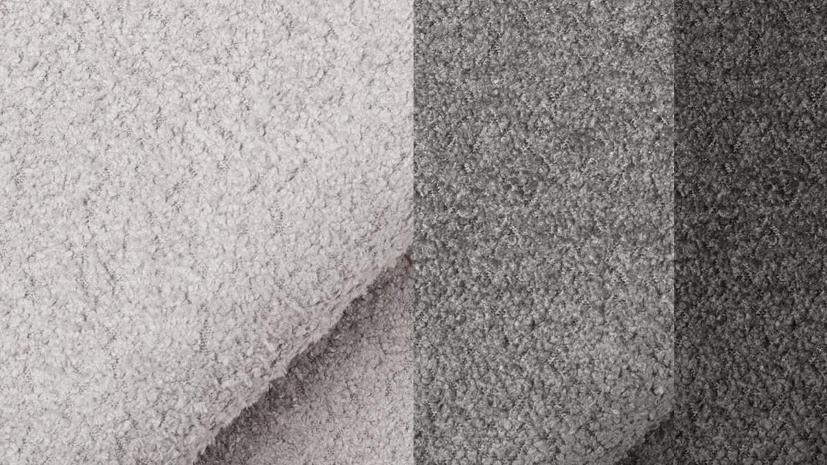 SOFA CALME 2,5-Sitzer, hellgrau und dunkelgrau - Hellgrau/Schwarz, Holz/Textil (199/92/108cm) - Wozimo