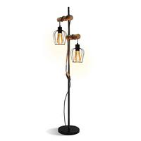 STEHLAMPE Welven 40/22/151 cm - Schwarz, Holz/Metall (40/22/151cm) - ZMH