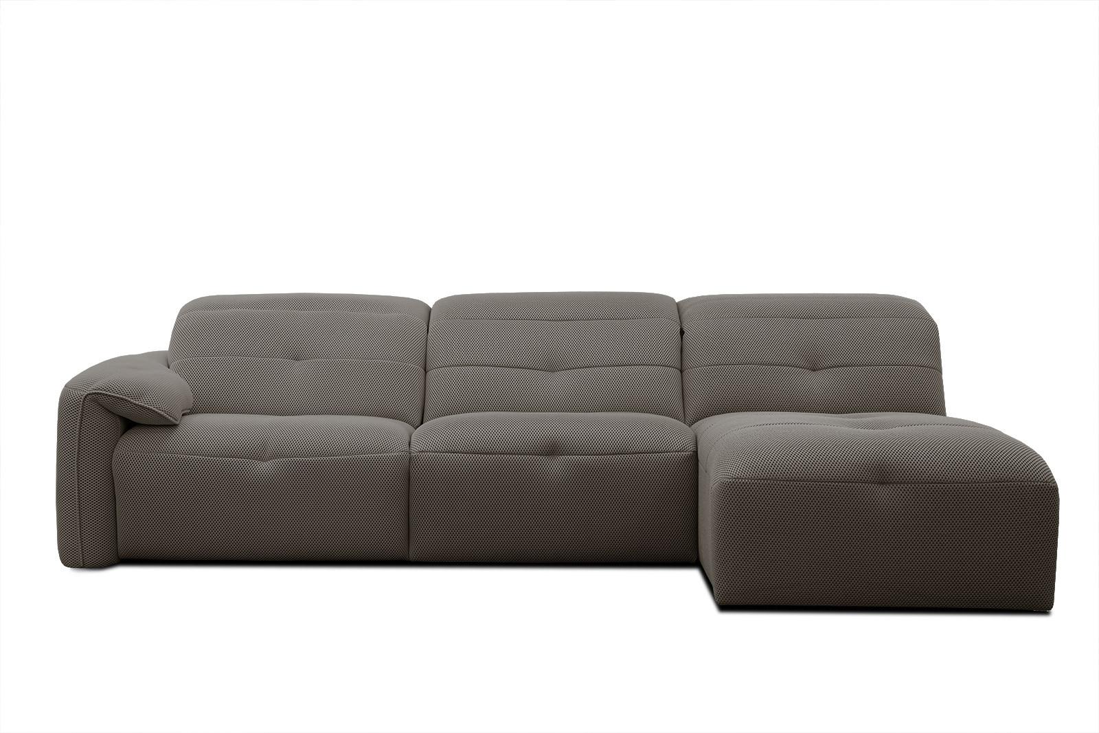 ECKSOFA TRENTO 4-Sitzer, braun - Schwarz/Braun, Holzwerkstoff/Kunststoff (262/165cm) - Wozimo