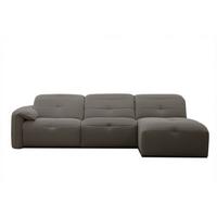 ECKSOFA TRENTO 4-Sitzer, braun - Schwarz/Braun, Holzwerkstoff/Kunststoff (262/165cm) - Wozimo