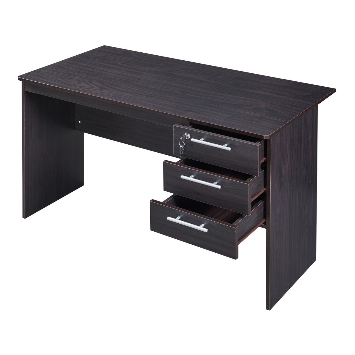 SCHREIBTISCH Ragunda - Dunkelbraun, Holzwerkstoff (59/120/75cm) - [en.casa]