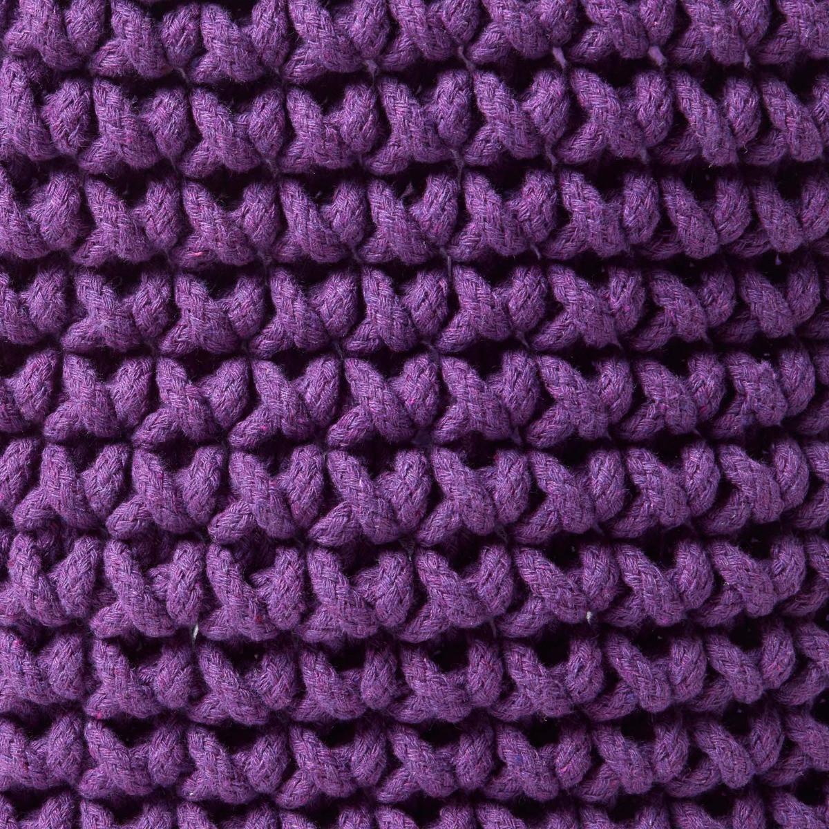 AUFBEWAHRUNGSKORB Baumwolle 42/37 cm - Lila, Textil (42/42/37cm) - Homescapes