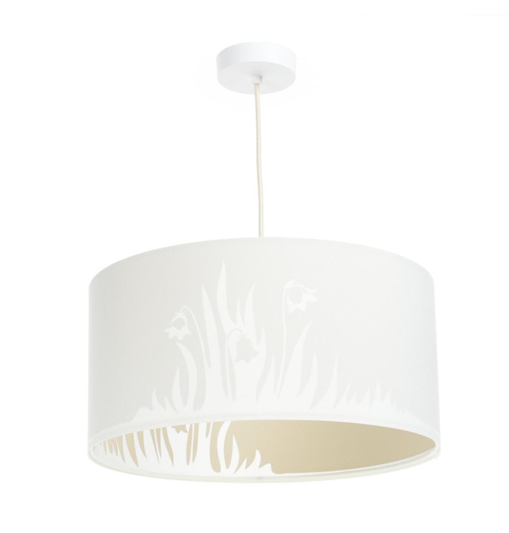 HÄNGELEUCHTE Weiß 40/90 cm - Beige/Weiß, Kunststoff (20/0.4/90cm) - ONZENO