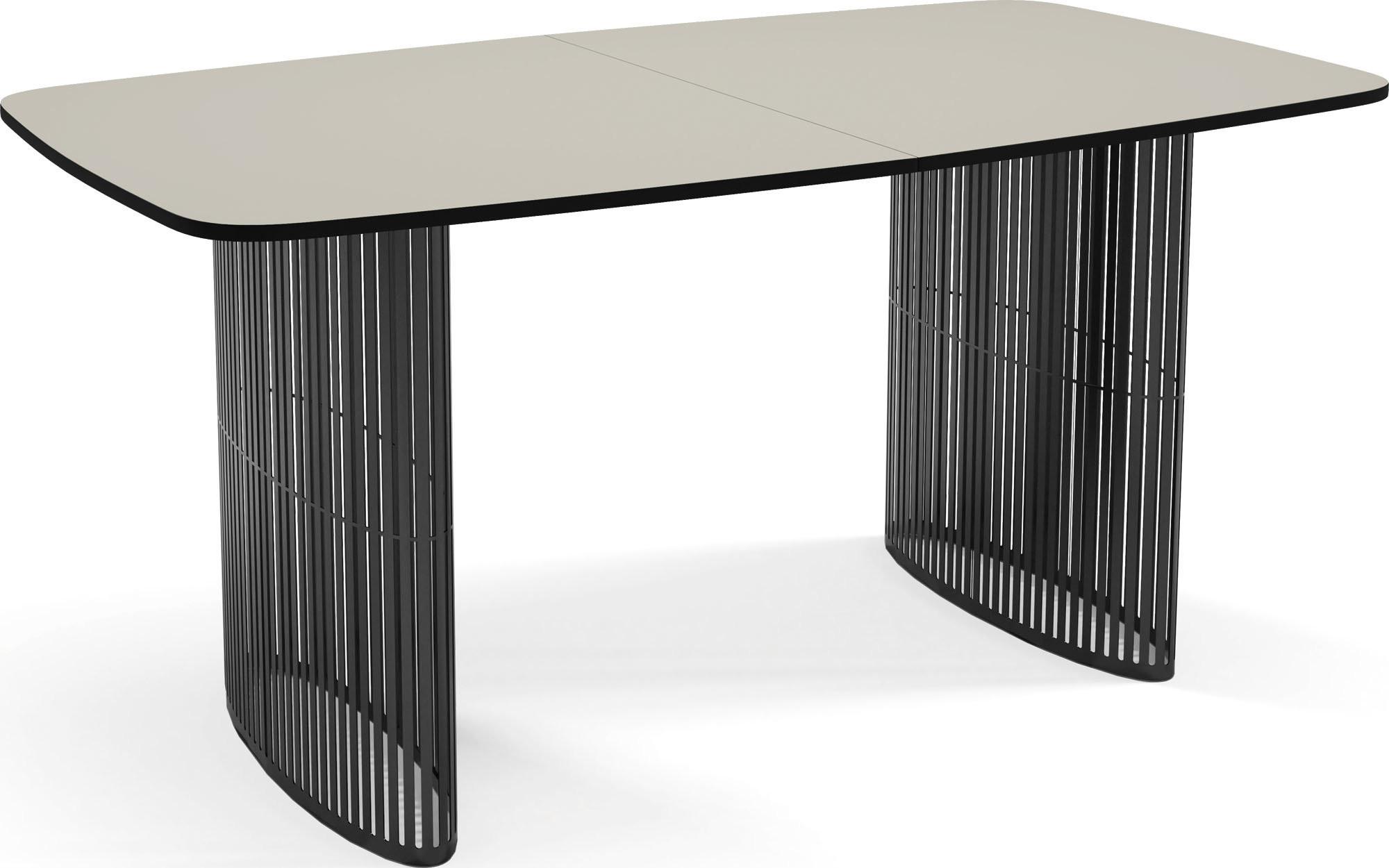 ESSTISCH Cavaro rechteckig oval ausziehbar, Beige Cashmere 160-236/90/76 cm - Kaschmir/Beige, Holzwerkstoff/Metall (90/236/76cm) - WFL GROUP