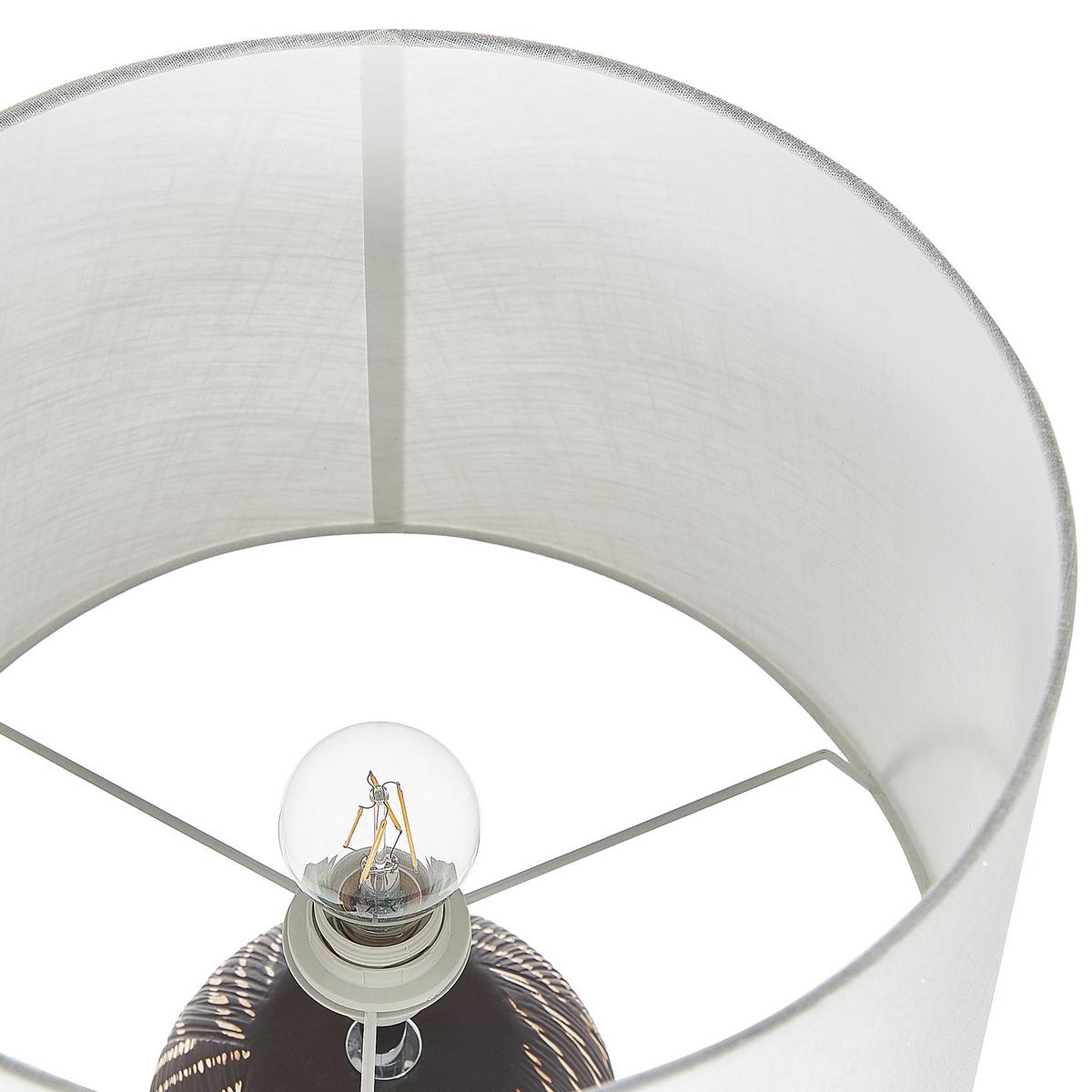 TISCHLAMPE Guapore 38/38/63 cm - Schwarz, Keramik (38/38/63cm) - Beliani