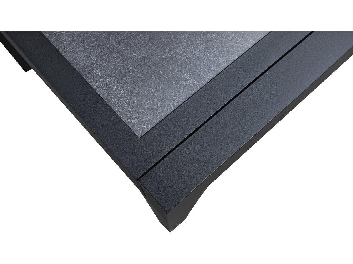 GARTENTISCH lagos Schwarz - Schwarz, Metall (280/90/76cm) - Habitat Garten