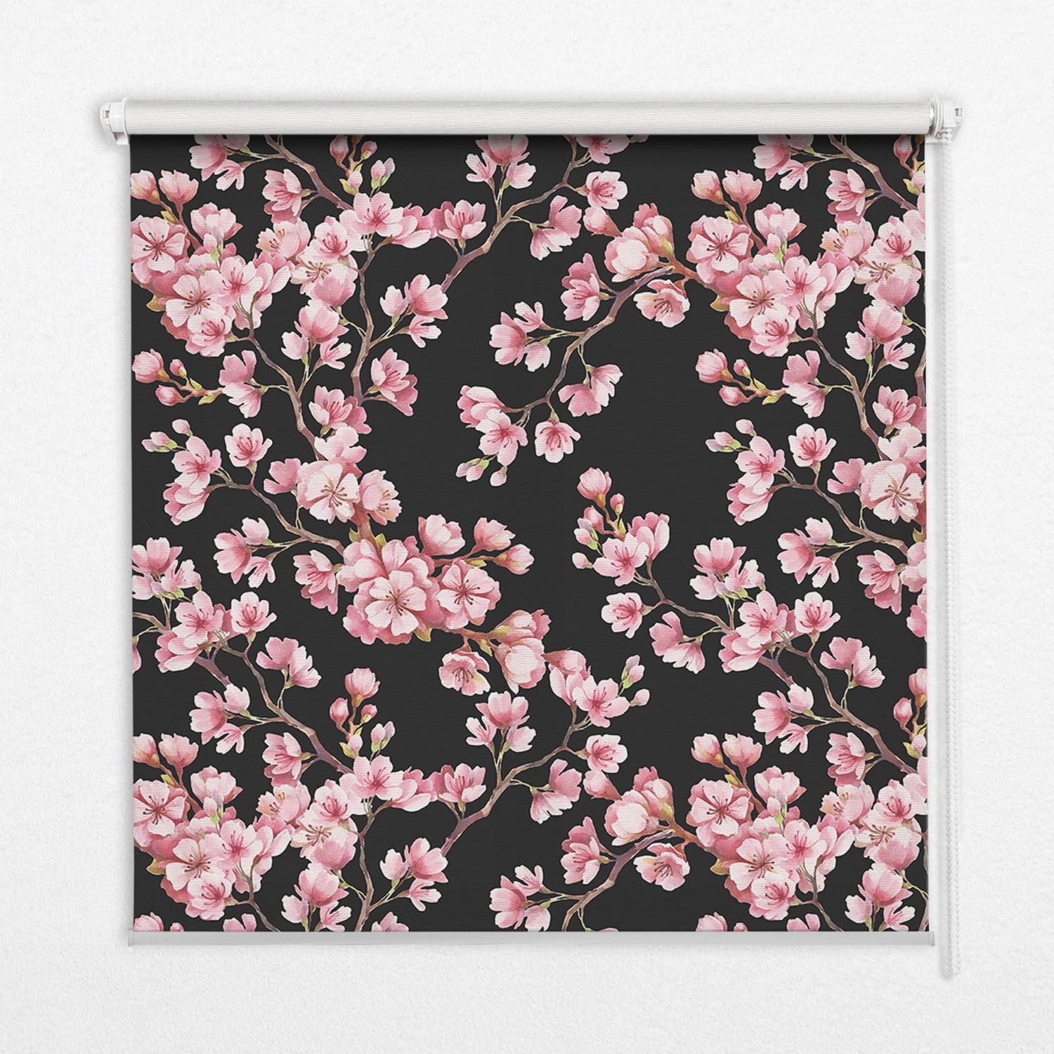 INNENROLLO - Fensterrollo - Rollo - 60x40 cm - Blüten vom Baum - Pink, Kunststoff (60/140/0.5cm) - TULUP