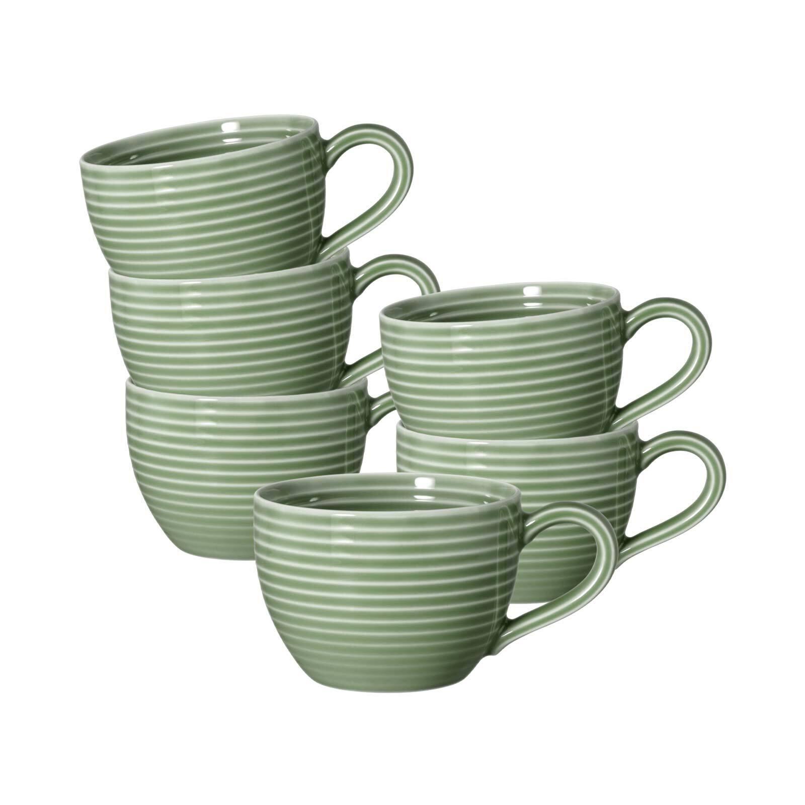 ESPRESSOTASSEN Beat Color Glaze Salbeigrün 0,11 l 6er Set - Grün, Keramik (0.11L) - Seltmann Weiden