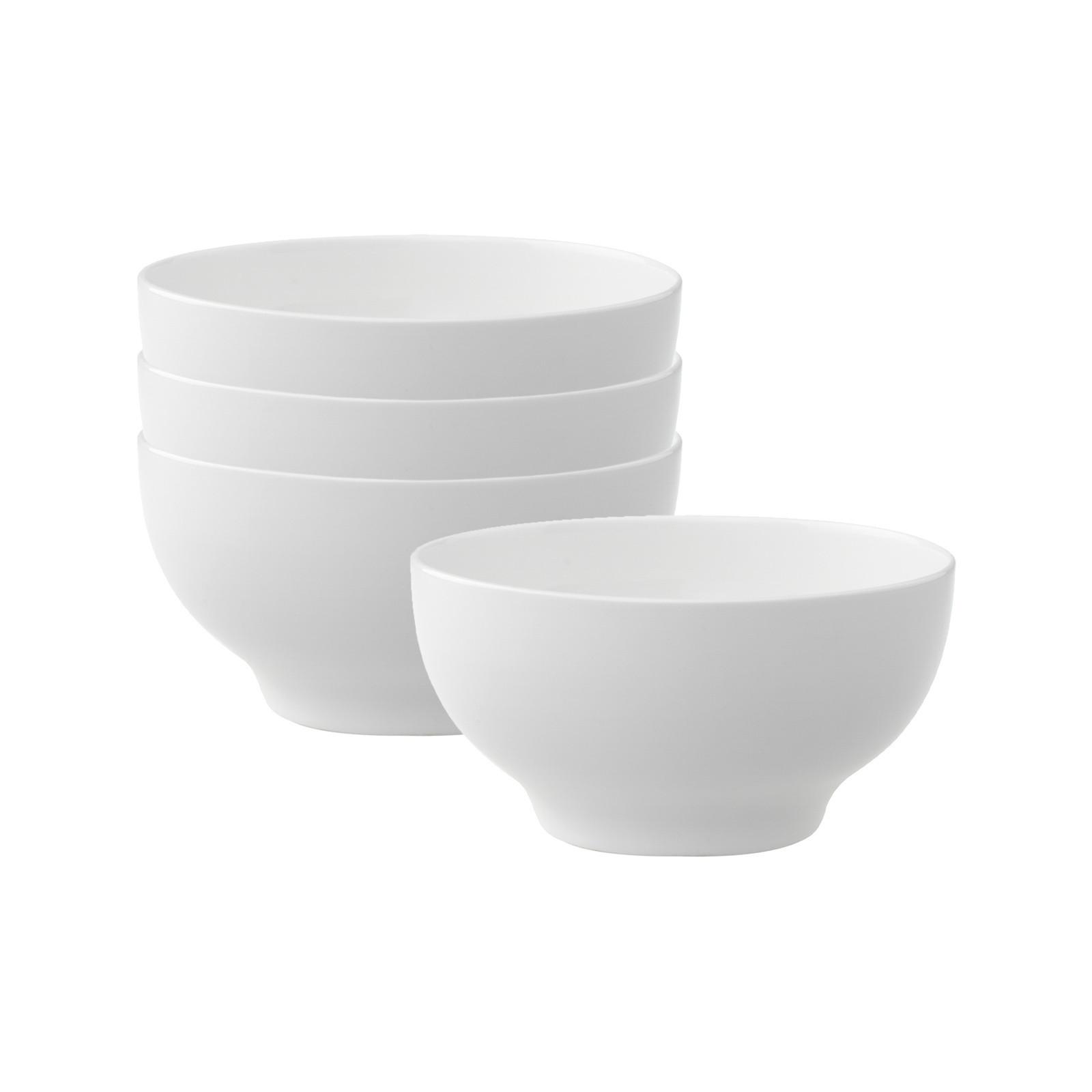 FRENCH-BOLS New Cottage Basic weiß 15 x 13 cm 4er Set - Weiß, Keramik (1cm) - Villeroy & Boch