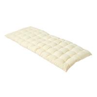 BANKAUFLAGE 2-Sitzer creme 108/42/5 cm - Creme, Textil (108/42/5cm) - Homescapes